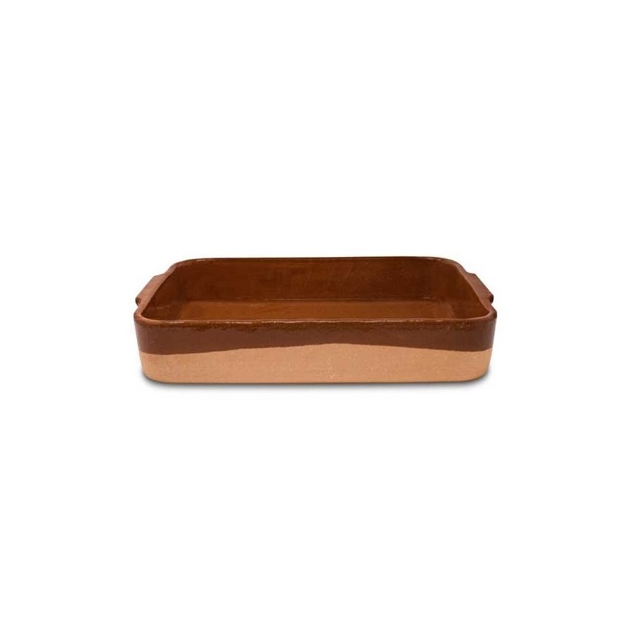 Plat à Rôtir Rectangulaire en Terre Refractaire